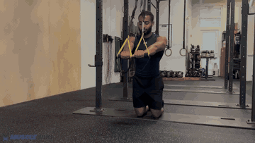 TRX 跪姿腹肌前滚