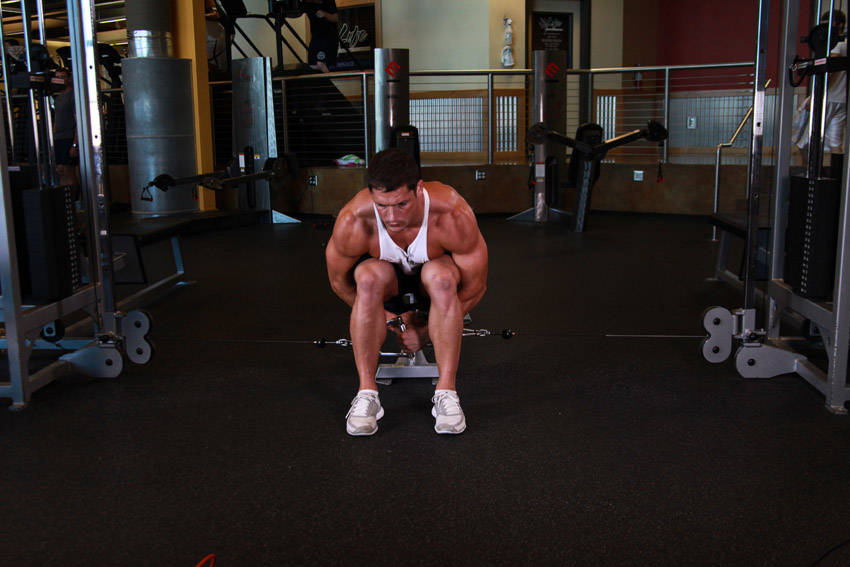 绳索坐姿侧平举