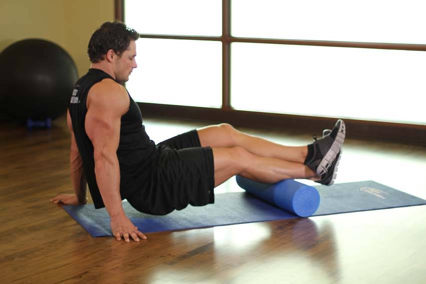 小腿自我肌筋膜放松