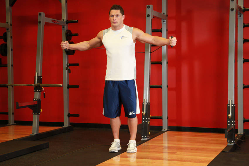 弹力带交叉夹胸