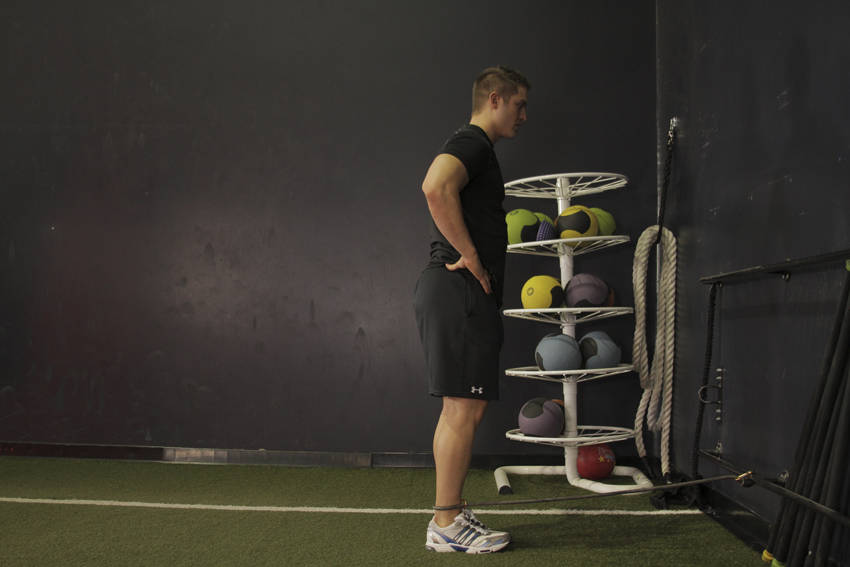 弹力带髋部伸展