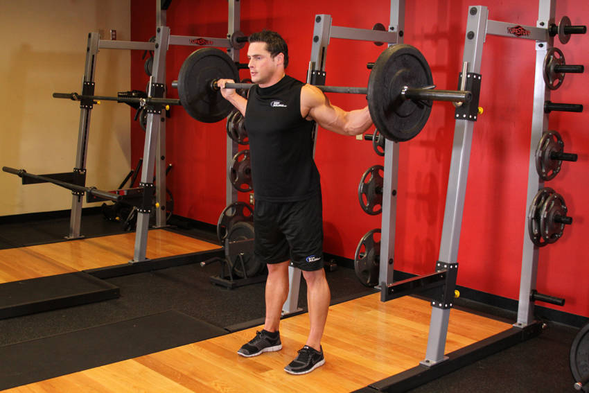 直腿杠铃早安式