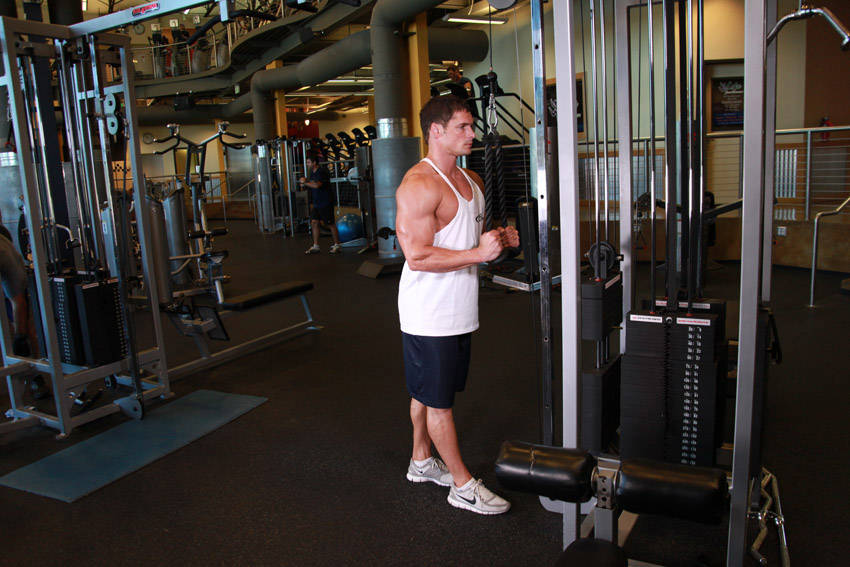 绳索三头肌下压